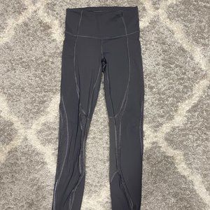 Lululemon Light Gray Leggings Size 4